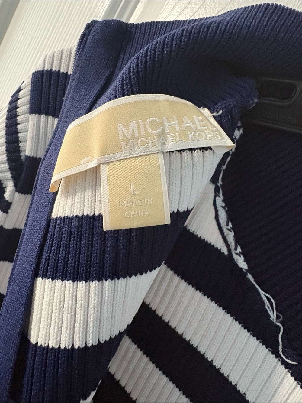 Michael Kors Ribbed Knit Striped Dress 💚 - Picture 4 of 4